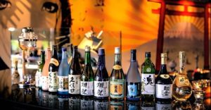 Range of Japanese wine