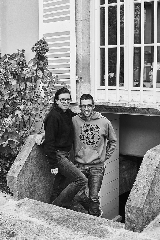 Pierre Duroché and his wife Marianne, who he met in a climbing gym in Beaune: “Completing the sequence of very difficult [climbing] routes has allowed me to always want to take on new challenges. I always want to do my best. We have the same approach for wine.”